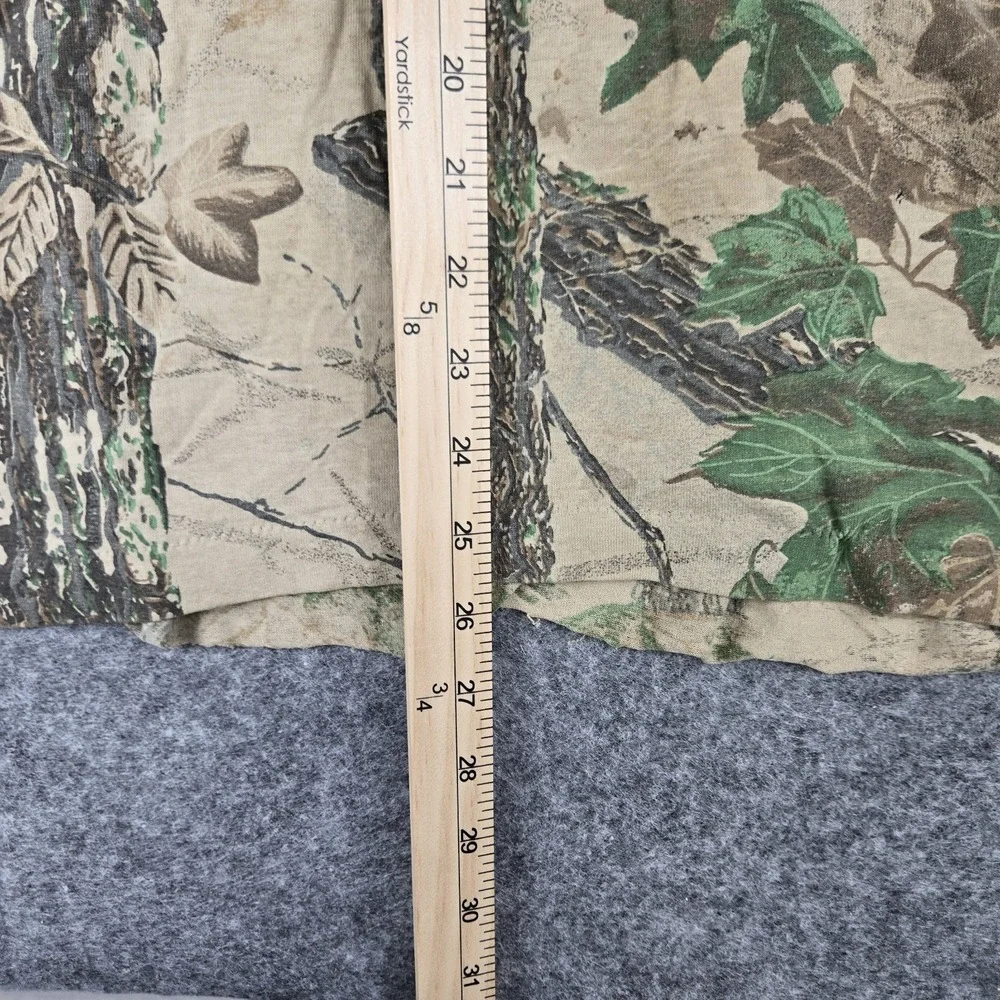 Vintage 90's Realtree T-Shirt‎ Mens 2XL Long Sleeve Camo Single Stitch Pocket